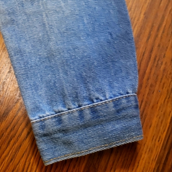 Davids bridal denim Jean jacket RN#84270 CA#56206 size small Medium wash - Picture 5 of 16